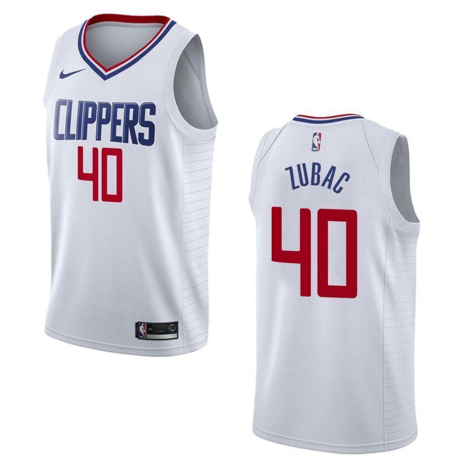 Los Angeles Clippers 40 Ivica Zubac Association Swingman White NBA Jersey Men's