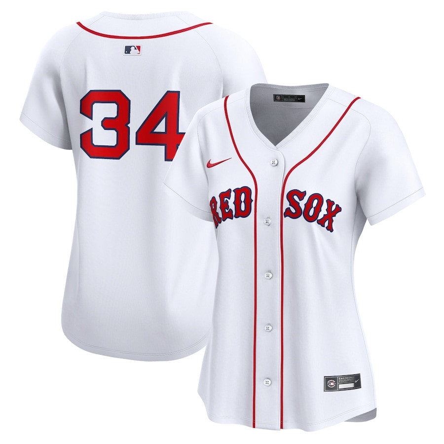 David Ortiz 34 Boston Red Sox Home Limited Player White MLB Jersey Women's