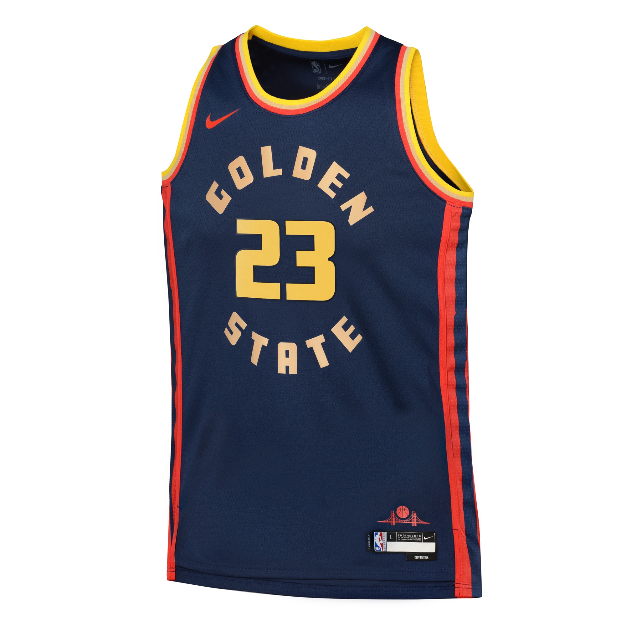 Golden State Warriors City Edition Swingman 2024 Navy Draymond Gree NBA Jersey Youth