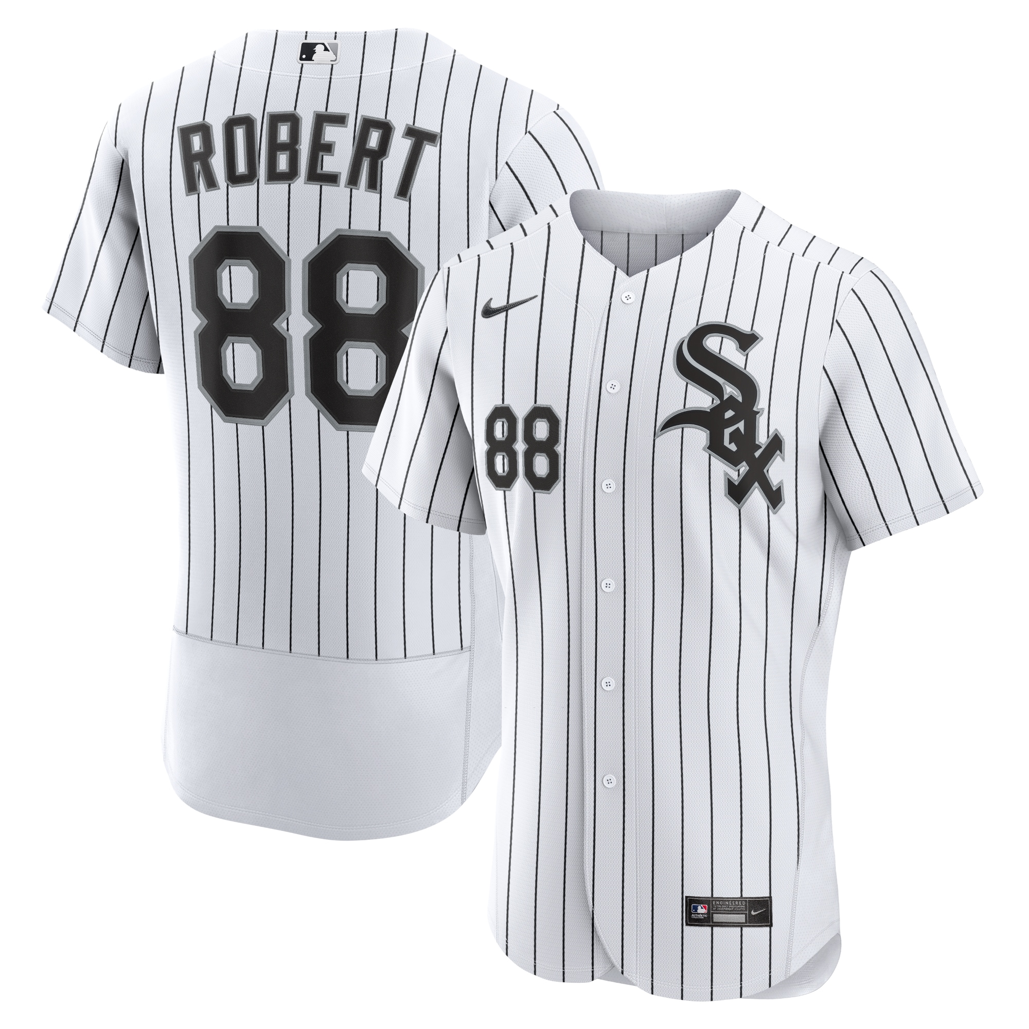 Chicago White Sox Luis Robert White/Black Home Player MLB Jersey Men's