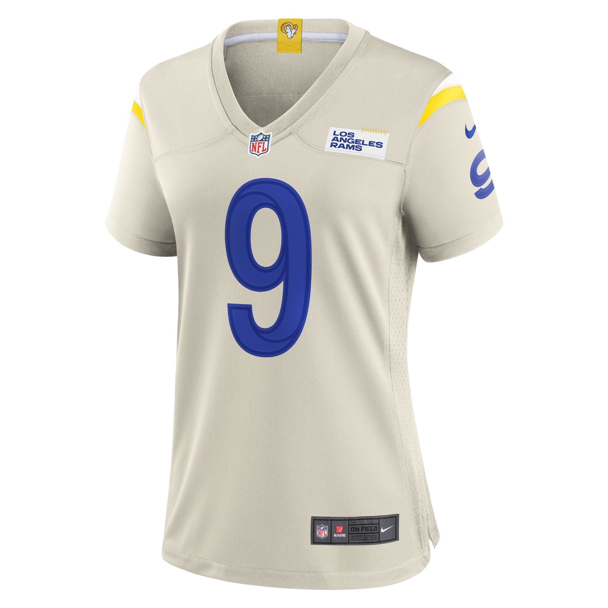 Los Angeles Rams Matthew Stafford Bone Player Game NFL Jersey Women's
