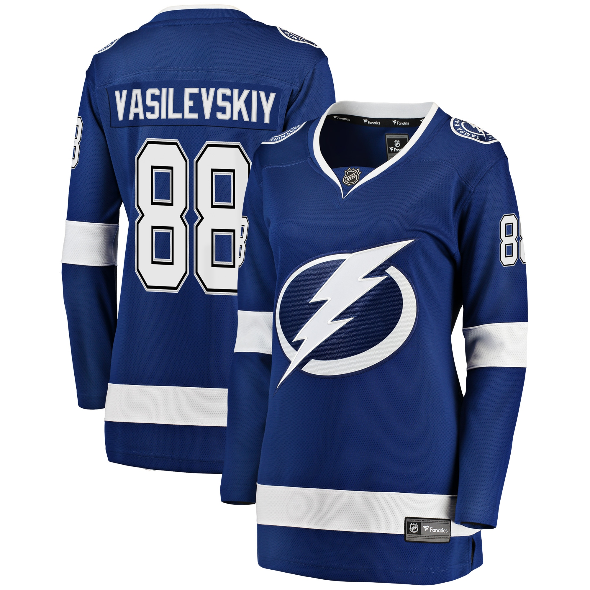 Tampa Bay Lightning Andrei Vasilevskiy Blue Premier Breakaway Player NHL Jersey Women's