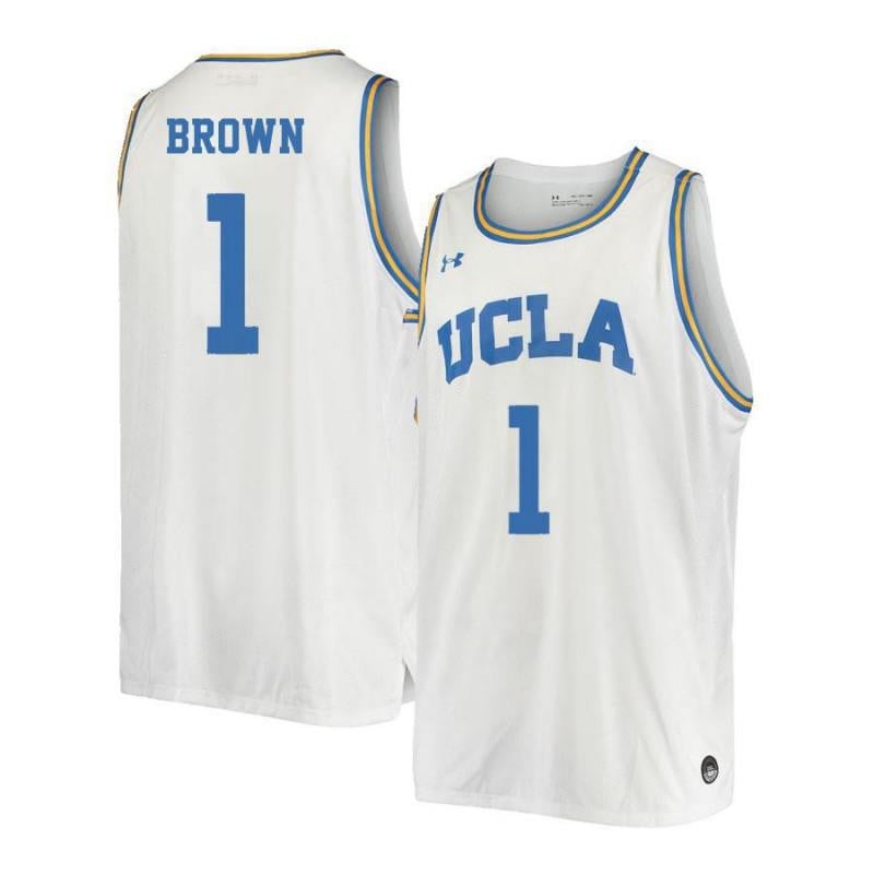 1 Moses Brow White Retro Elite UCLA Bruins NCAA Jersey Men's