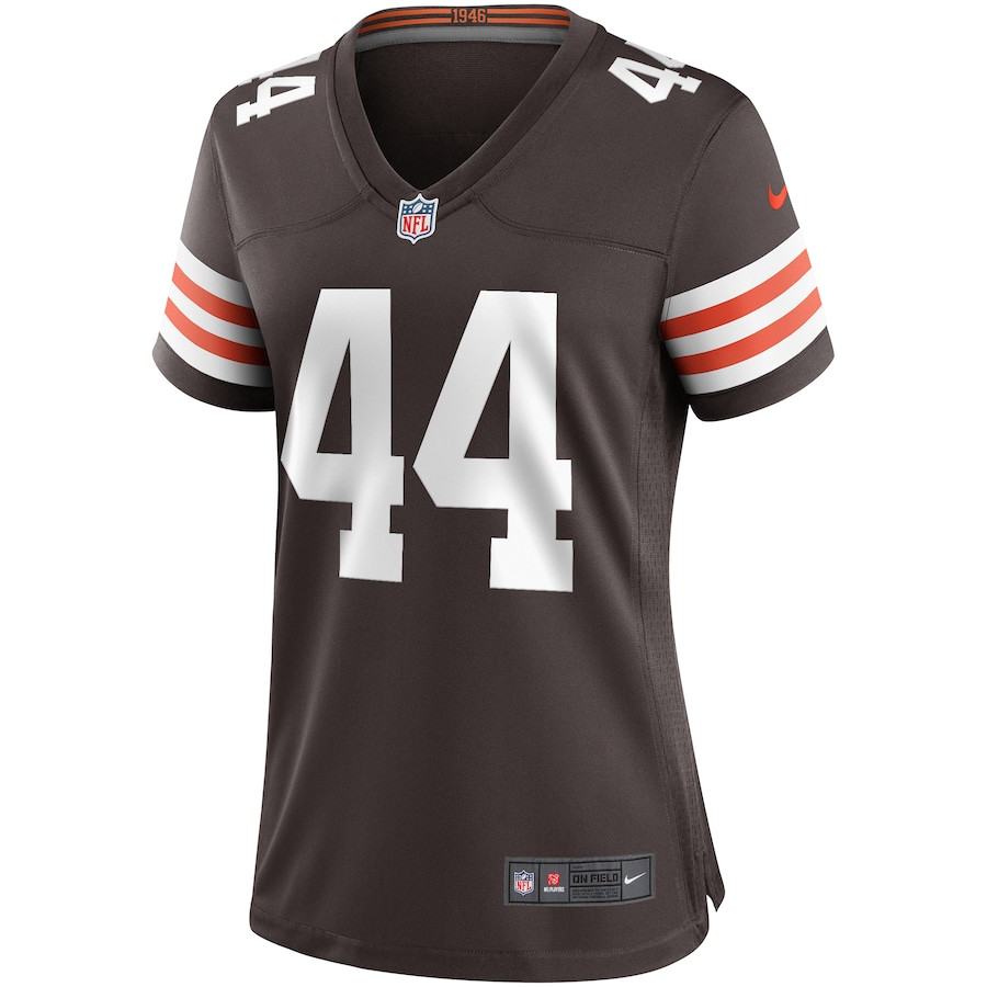 Leroy Kelly 44 Cleveland Browns Game Retired Brown NFL Jersey Women's