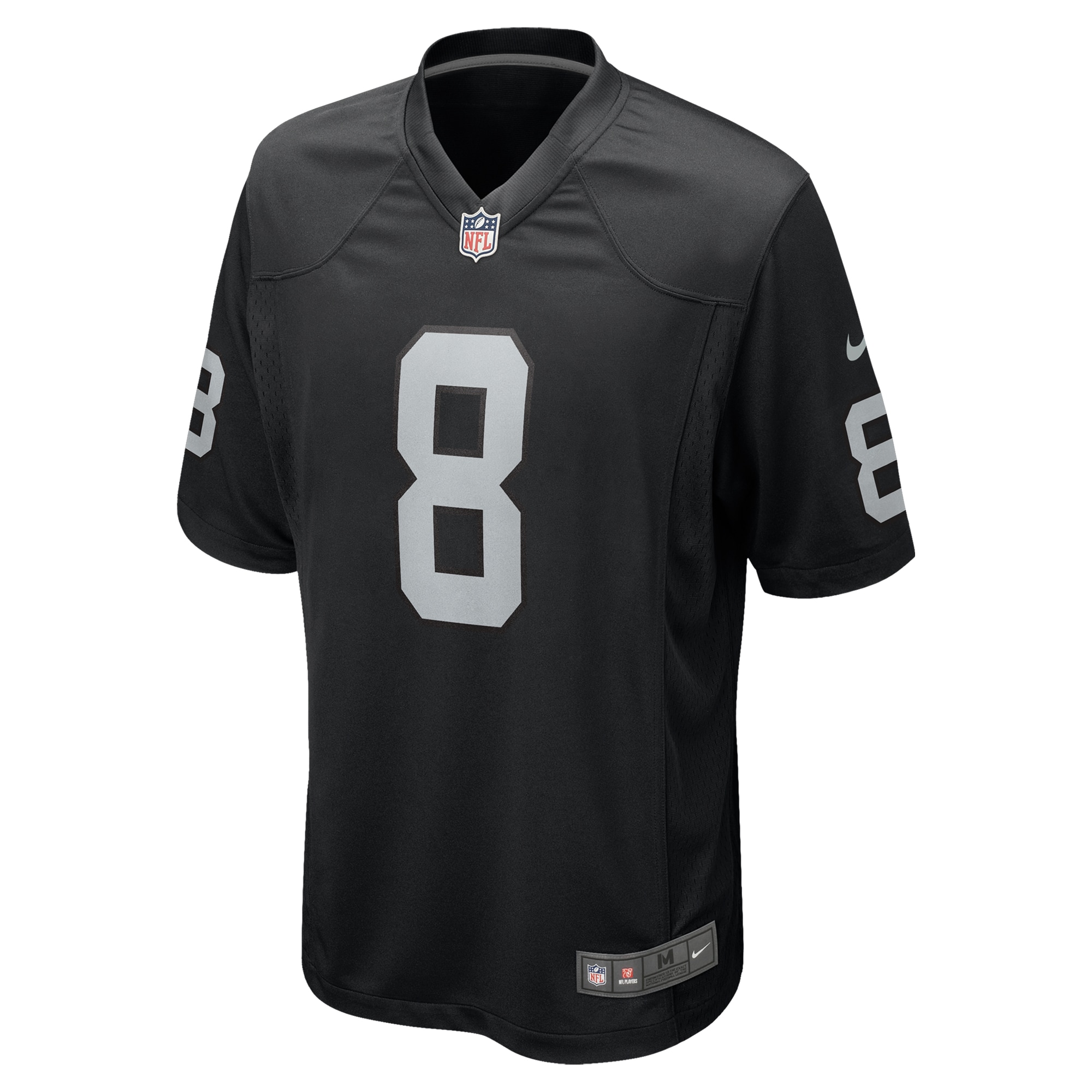 Las Vegas Raiders Ameer Abdullah Black Team Game NFL Jersey Men's