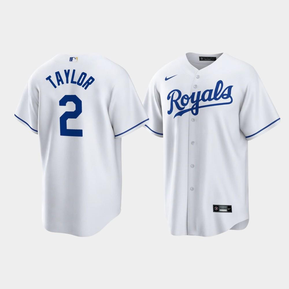 Michael A. Taylor 2 Kansas City Royals White Home Player MLB Jersey Men's