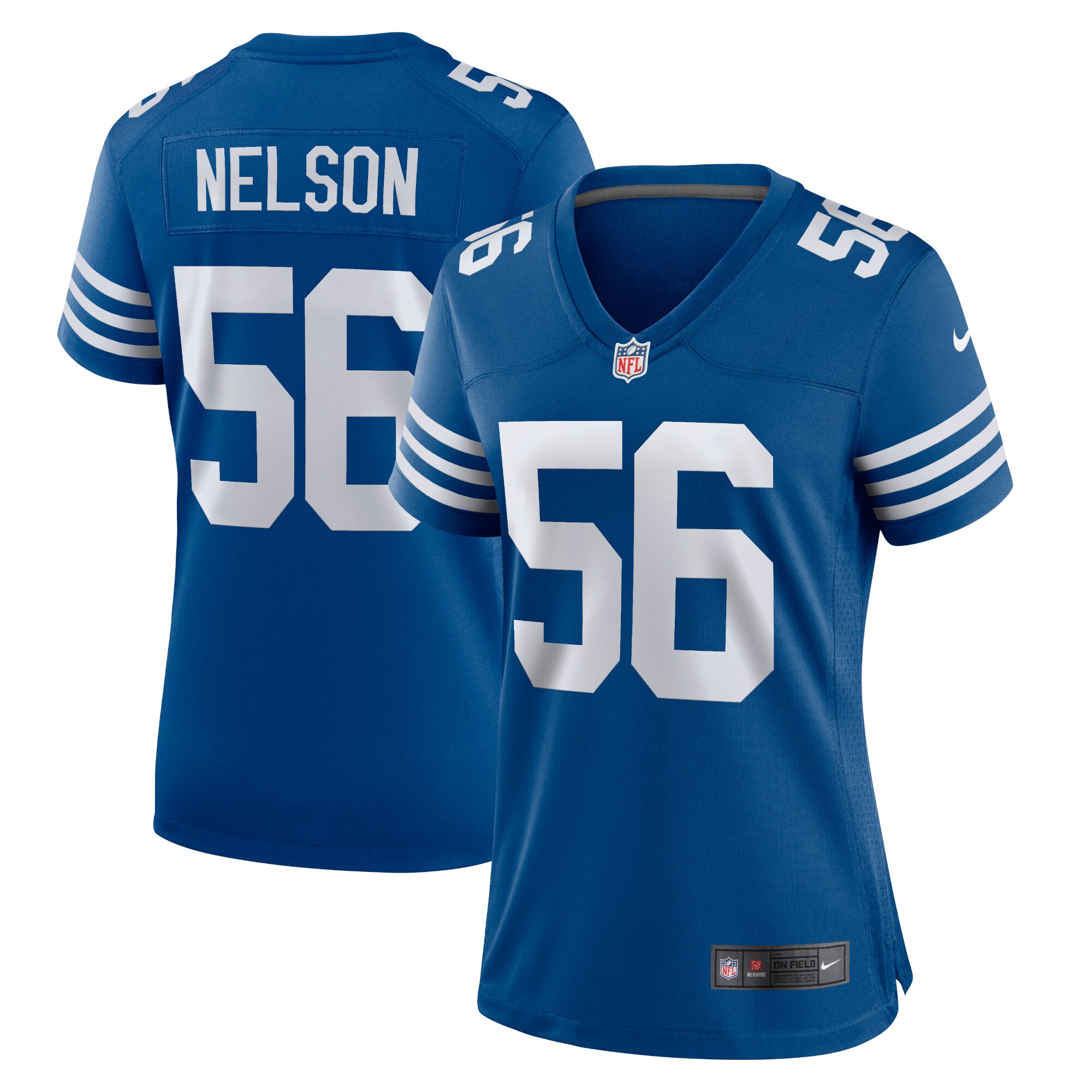 Indianapolis Colts Quenton Nelson Royal Alternate Game NFL Jersey Women's