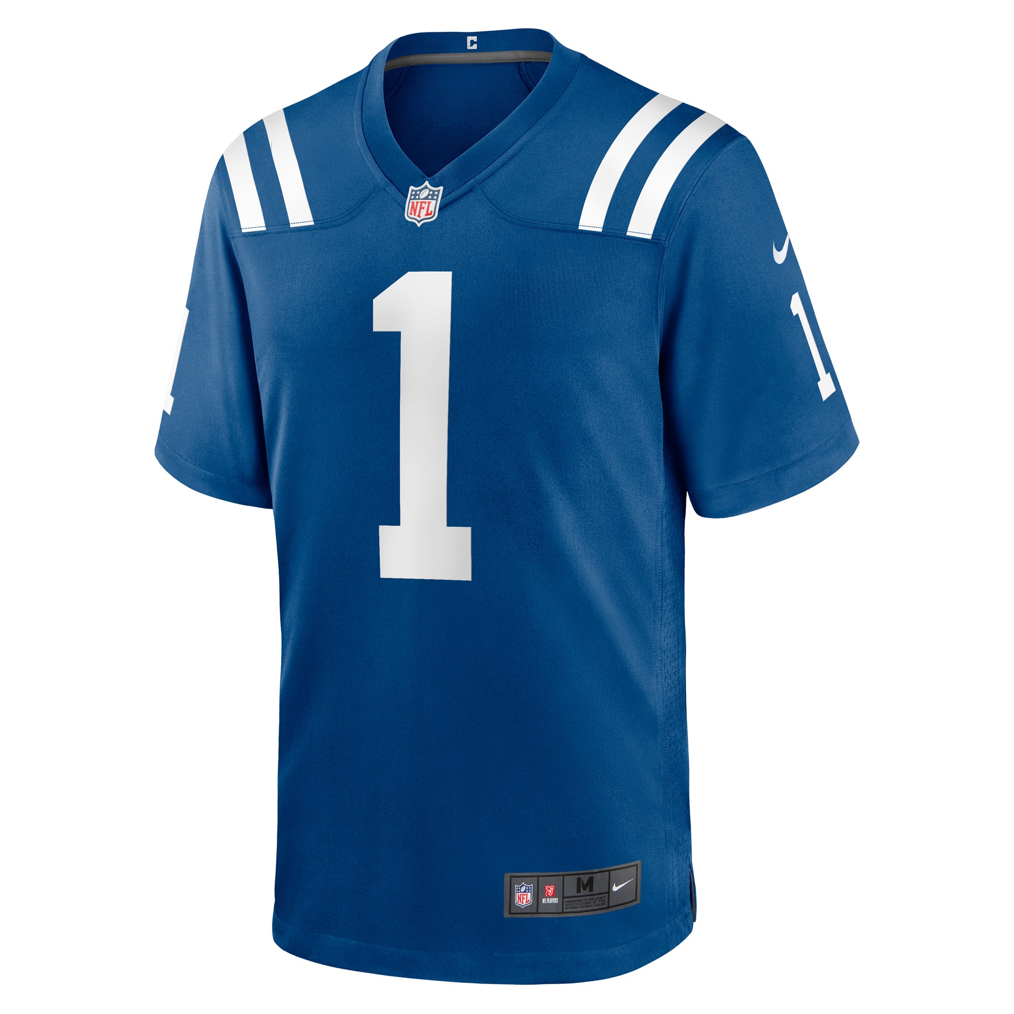 Indianapolis Colts Number 1 Groom Royal Game NFL Jersey Men's