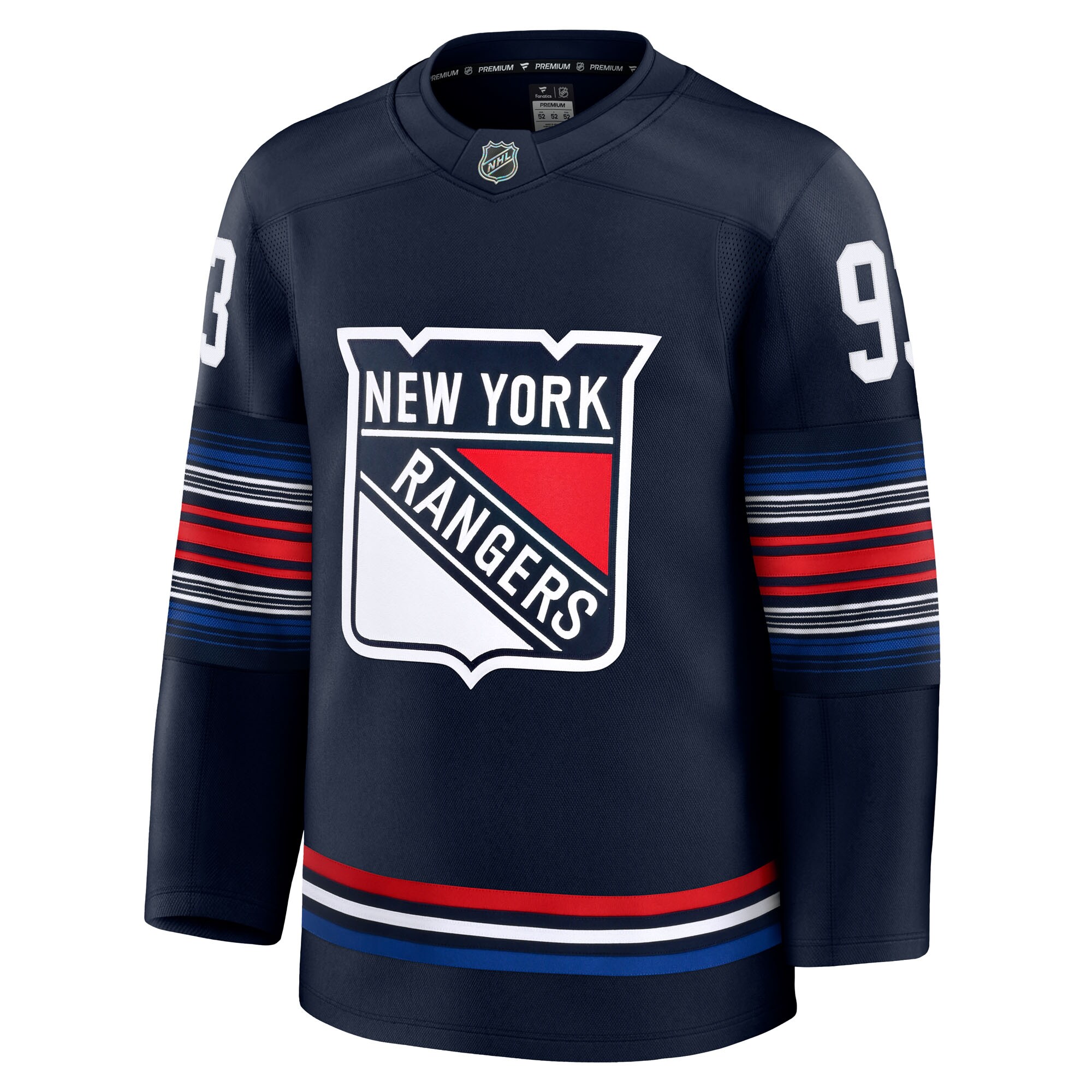 New York Rangers Mika Zibanejad Navy Alternate Premium NHL Jersey Men's
