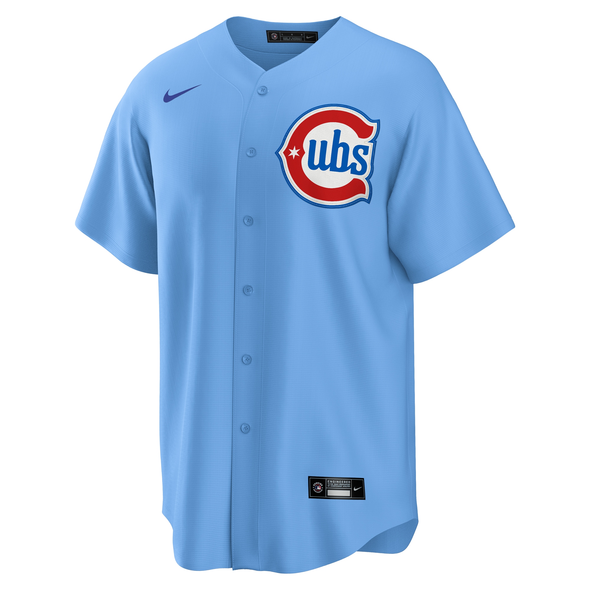 Chicago Cubs Light Blue 2nd Alternate 2.0 MLB Jersey Men's