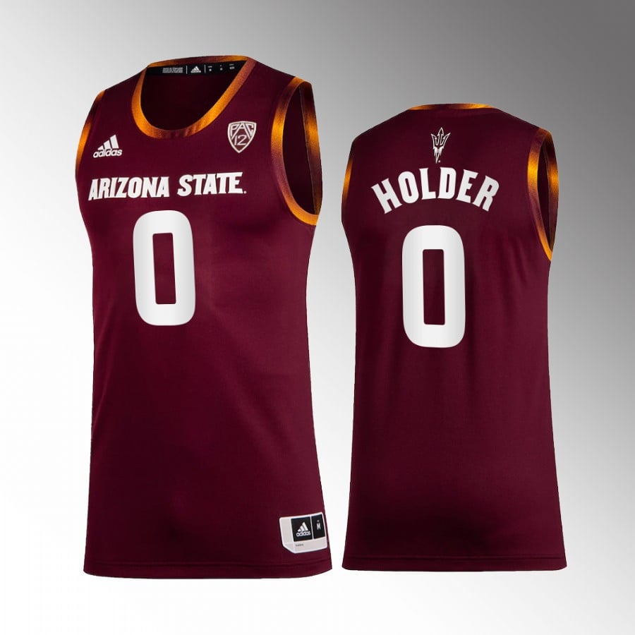 Tra Holder 0 Arizona State Sun Devils Maroon College NCAA Jersey Men's