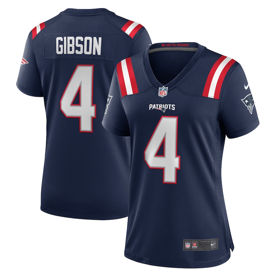 Antonio Gibson 4 New England Patriots Game Navy NFL Jersey Women's