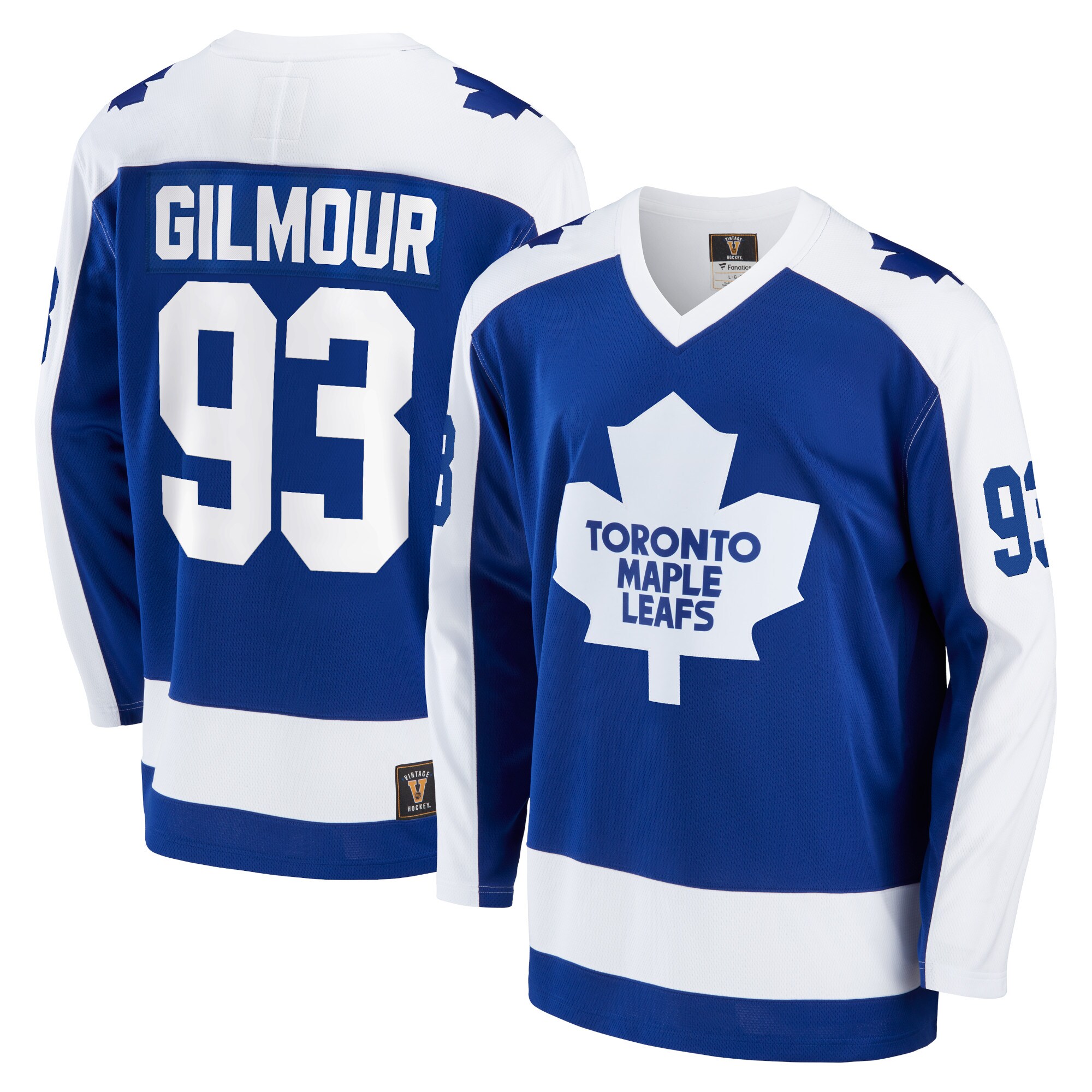 Toronto Maple Leafs Doug Gilmour Blue Breakaway Retired Player NHL Jersey Men's