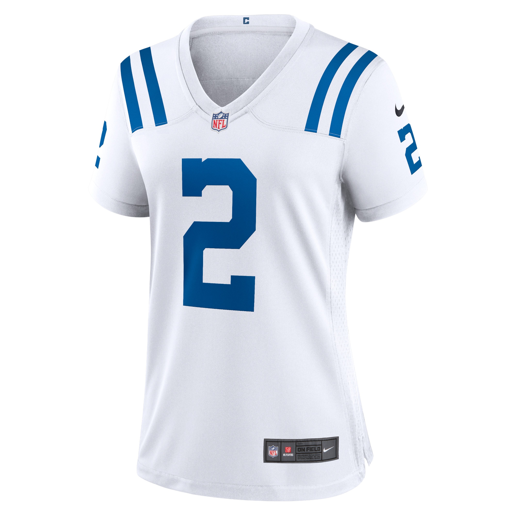 Indianapolis Colts Carson Wentz White Game NFL Jersey Women's