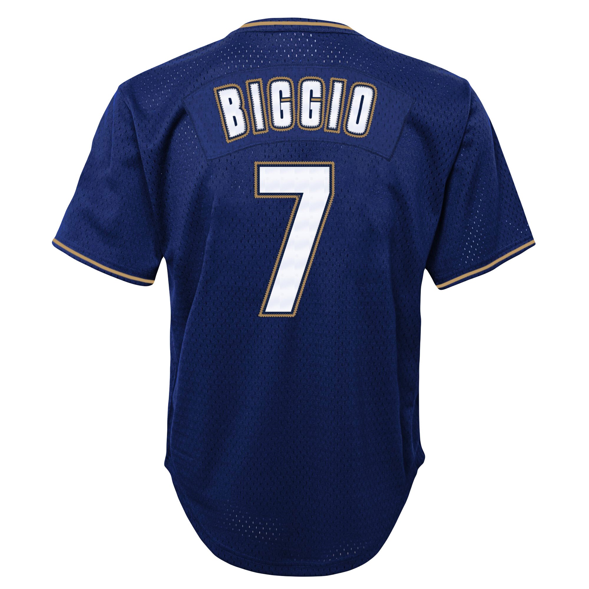 Houston Astros Craig Biggio Mitchell Ness Navy Cooperstown Collection Mesh Batting Practice MLB Jersey Youth