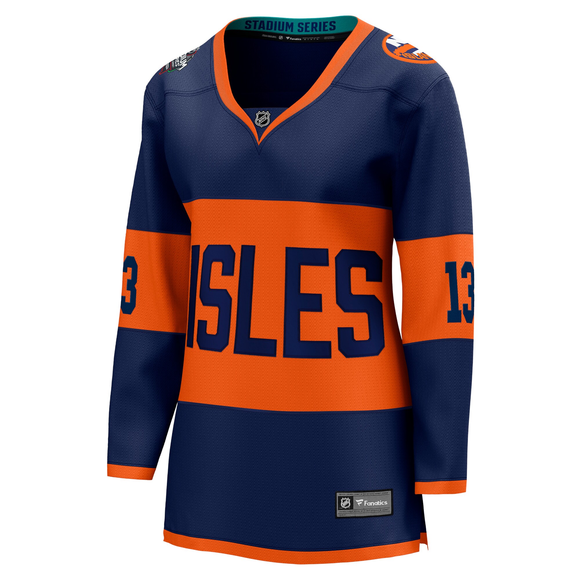 New York Islanders Mathew Barzal Navy 2024 Stadium Series Breakaway Player NHL Jersey Women's