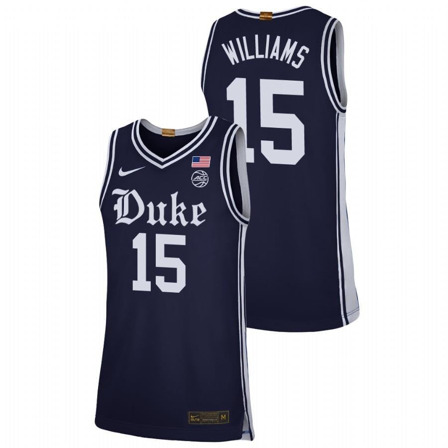 Mark Williams Duke Blue Devils Navy Alternate Brotherhood NCAA Jersey Men's
