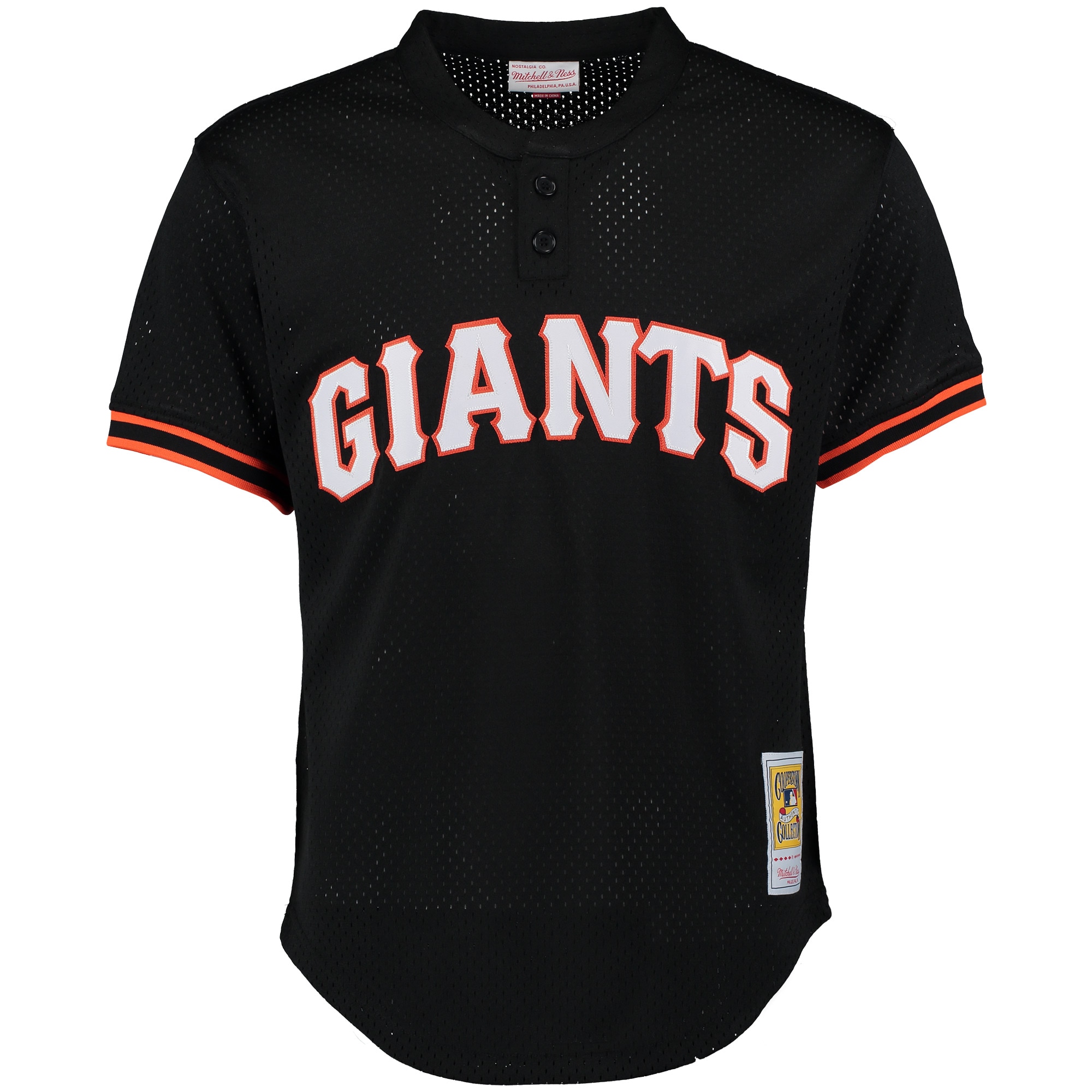 San Francisco Giants Matt Williams Mitchell Ness Black Cooperstown Mesh Batting Practice MLB Jersey Men's