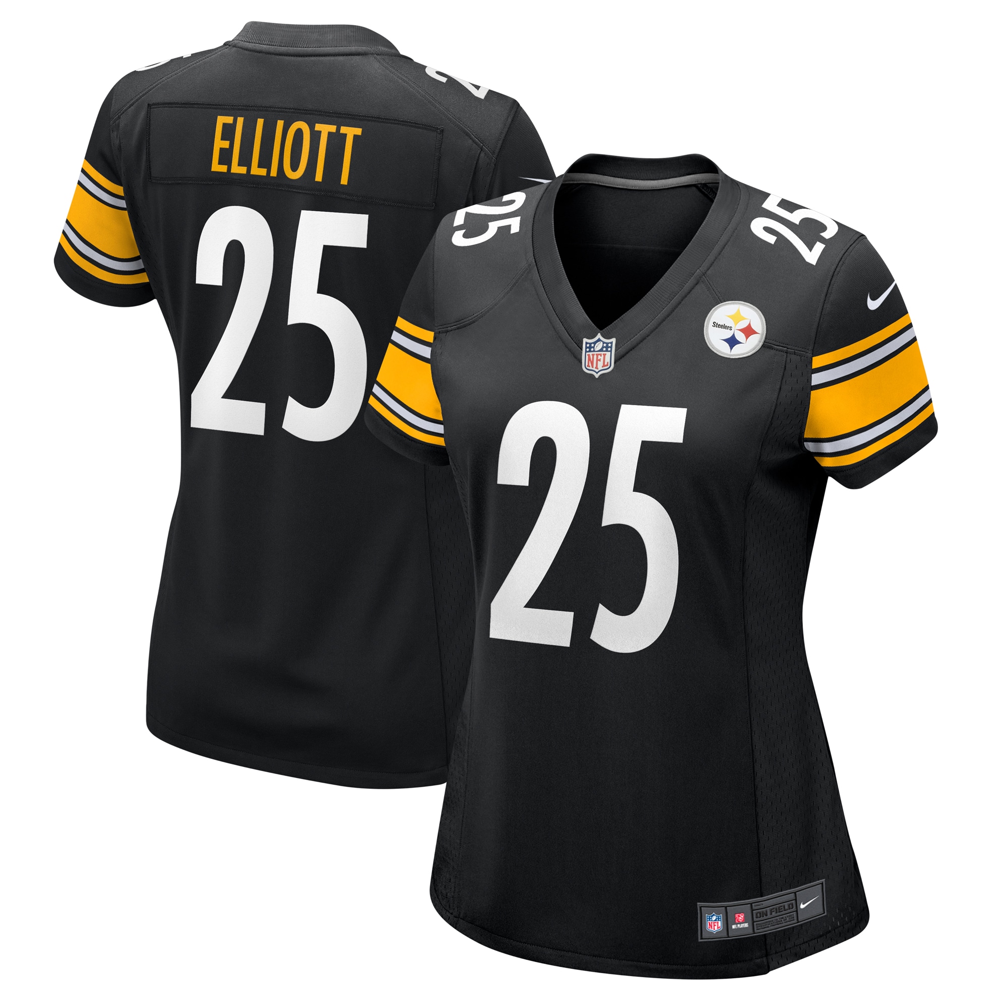 Pittsburgh Steelers DeShon Elliott Black Game NFL Jersey Women's