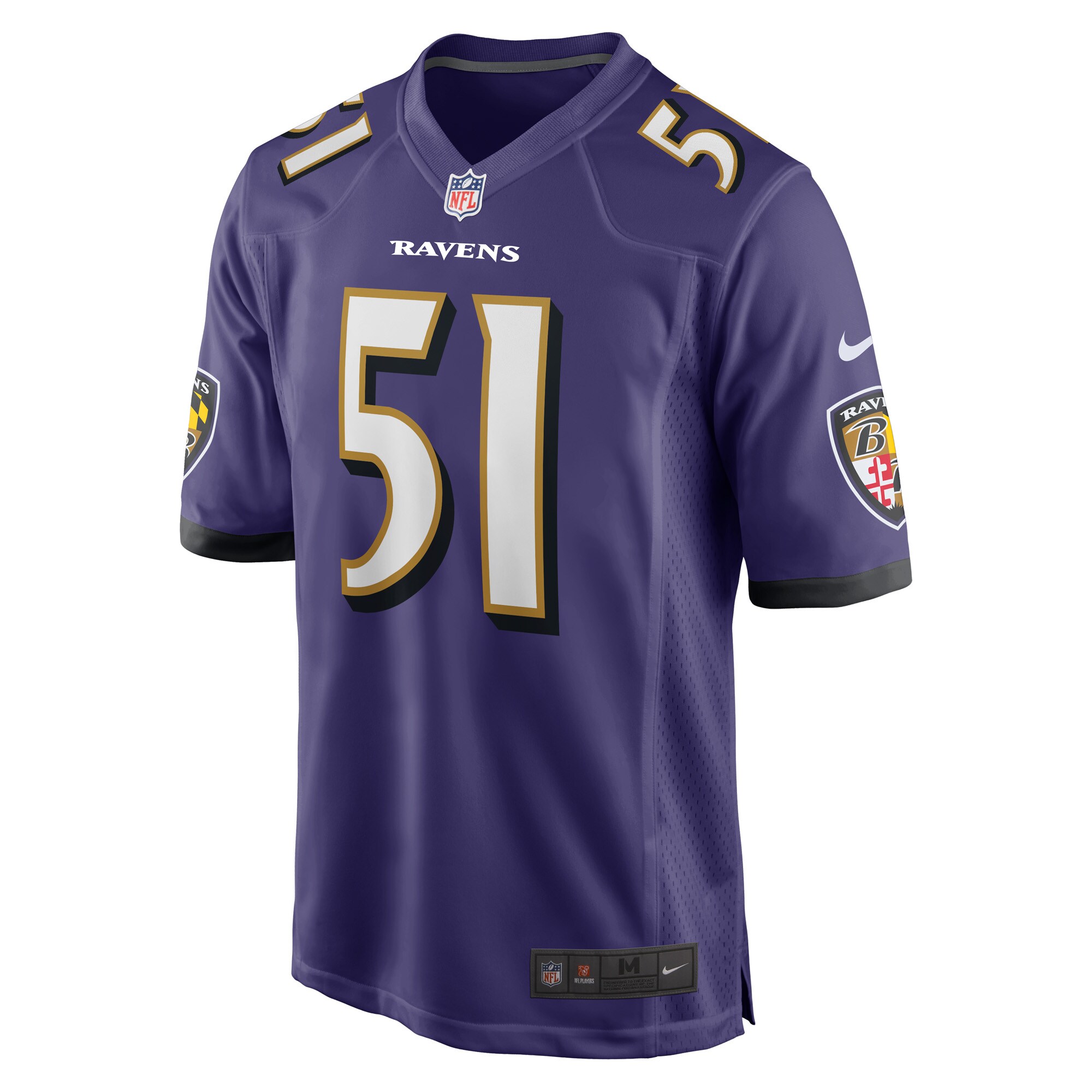 Baltimore Ravens Josh Ross Purple Game Player NFL Jersey Men's