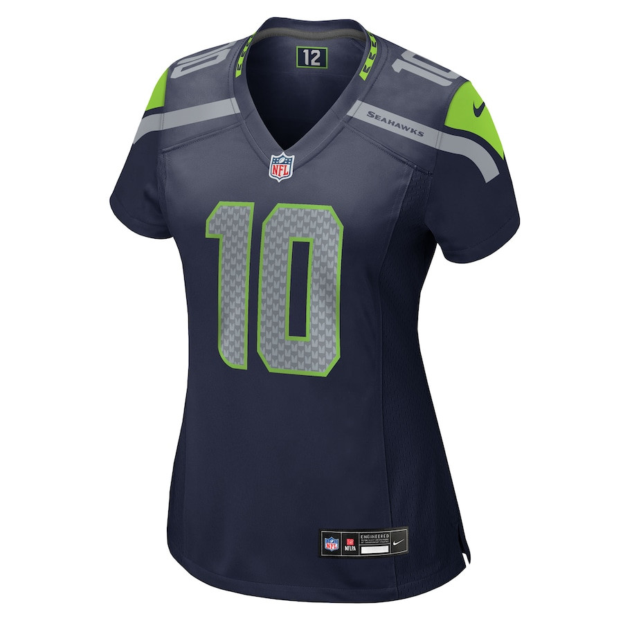 Uchenna Nwosu 10 Seattle Seahawks Team Game College Navy NFL Jersey Women's
