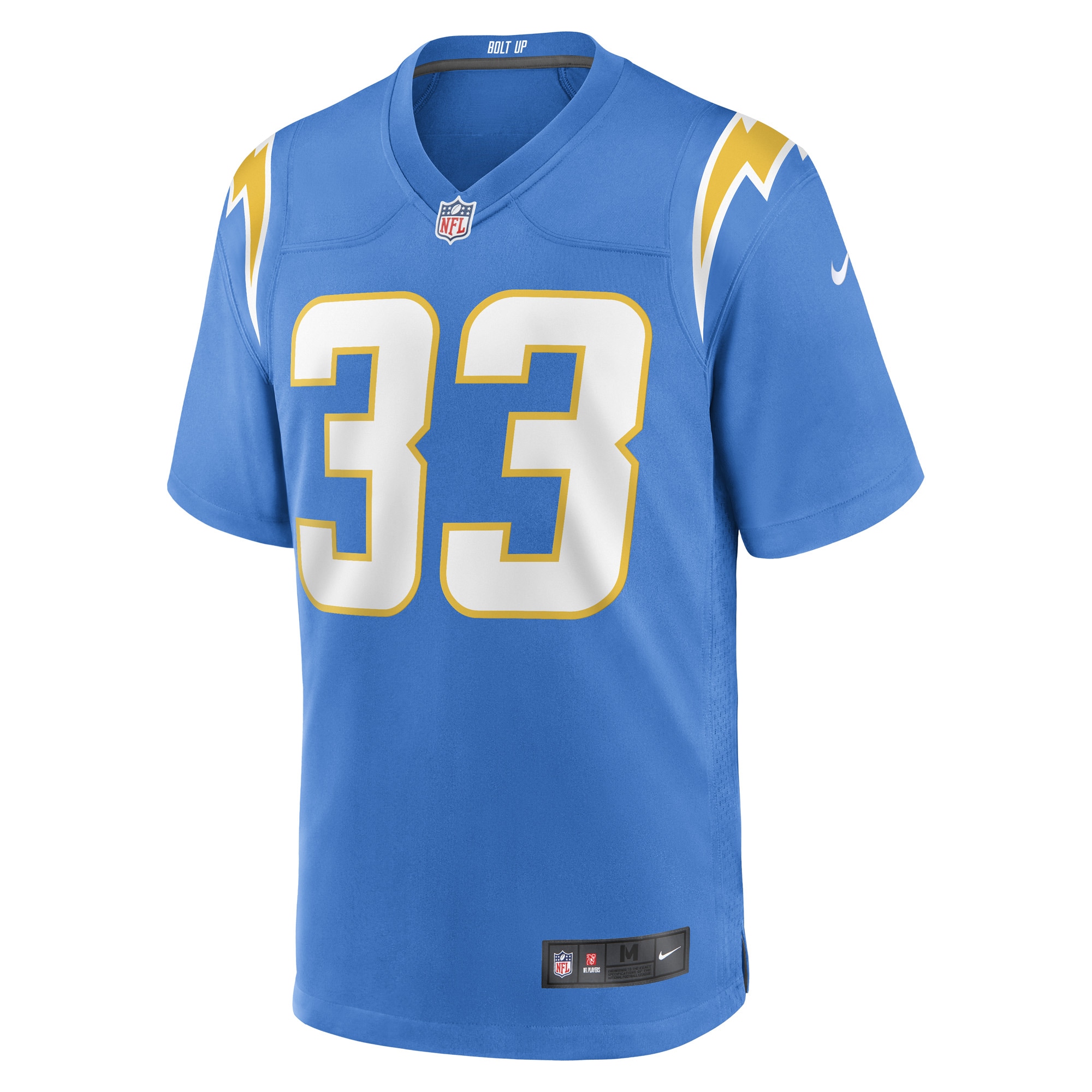 Los Angeles Chargers Deane Leonard Powder Blue Game Player NFL Jersey Men's