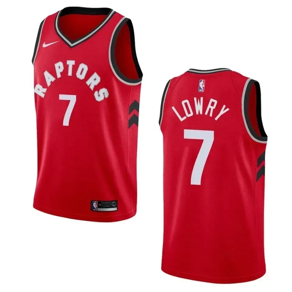 Toronto Raptors 7 Kyle Lowry Icon Swingman Red NBA Jersey Men's