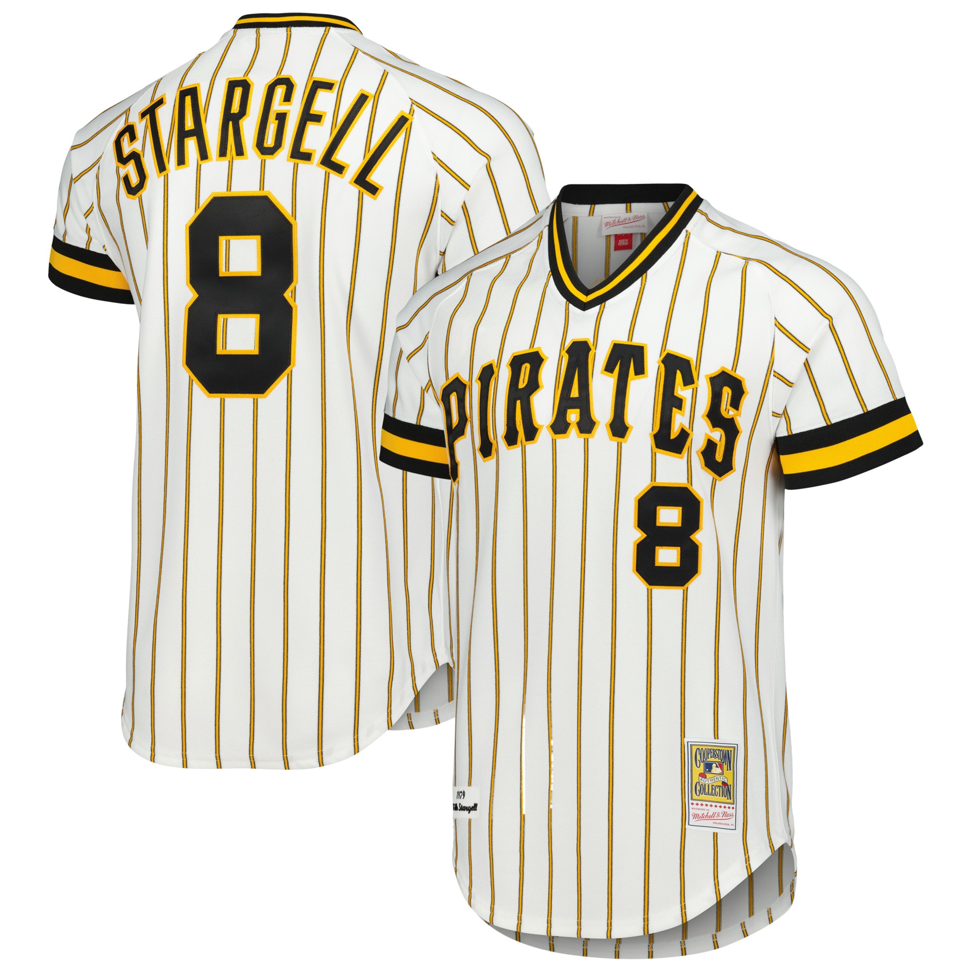 Pittsburgh Pirates Willie Stargell Mitchell Ness White Cooperstown Collection 1979 MLB Jersey Men's