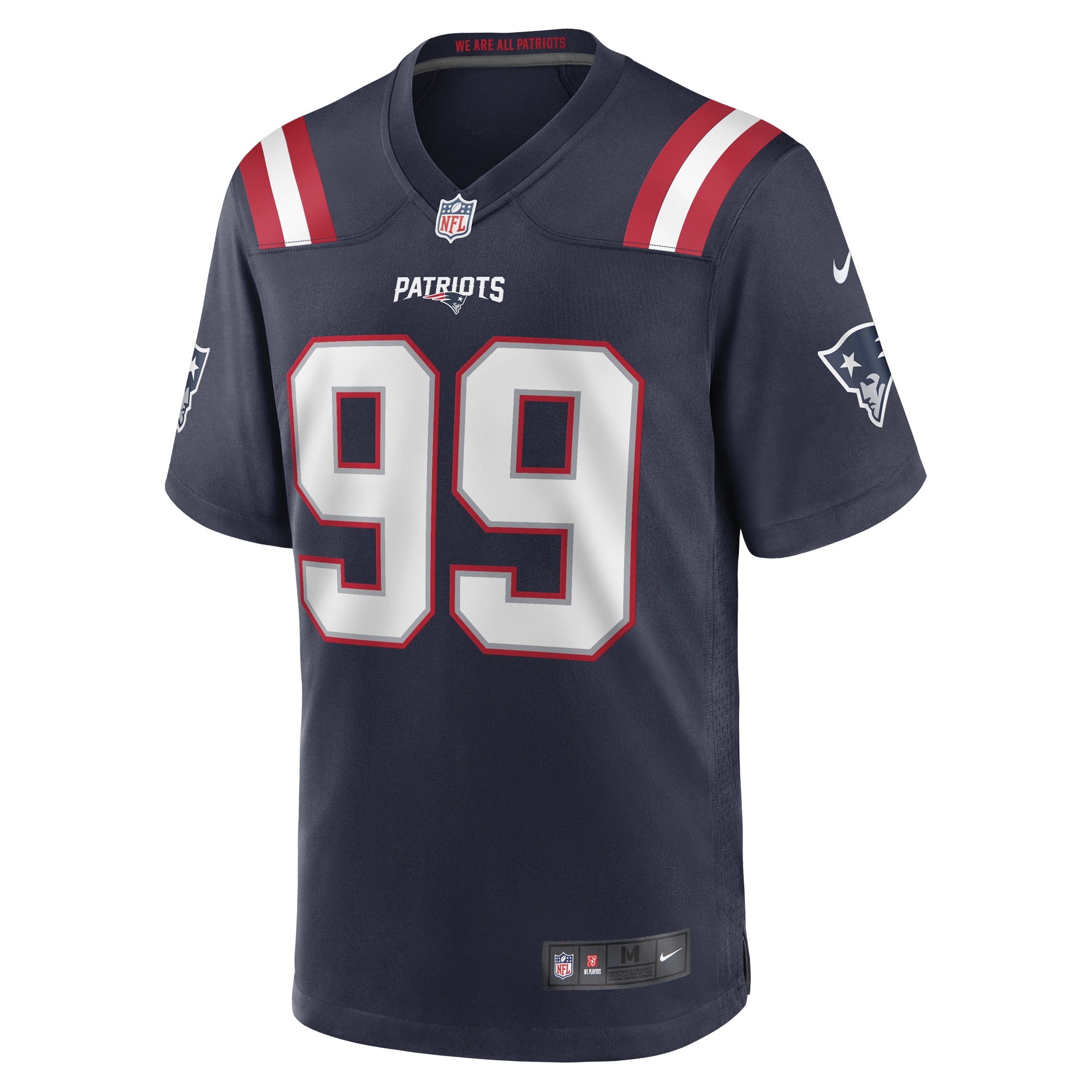 New England Patriots Keion White Navy Game NFL Jersey Men's