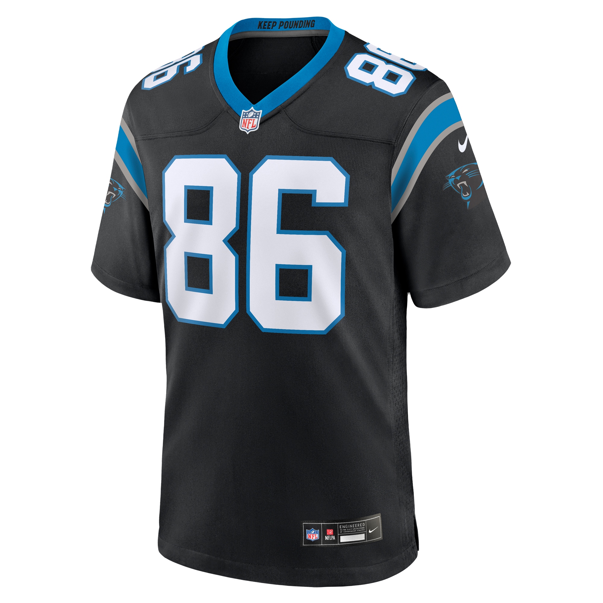 Carolina Panthers Mike Strachan Black Game NFL Jersey Men's