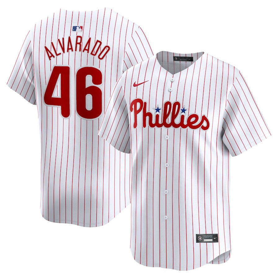 Jose Alvarado 46 Philadelphia Phillies Home Limited Player White MLB Jersey Men's