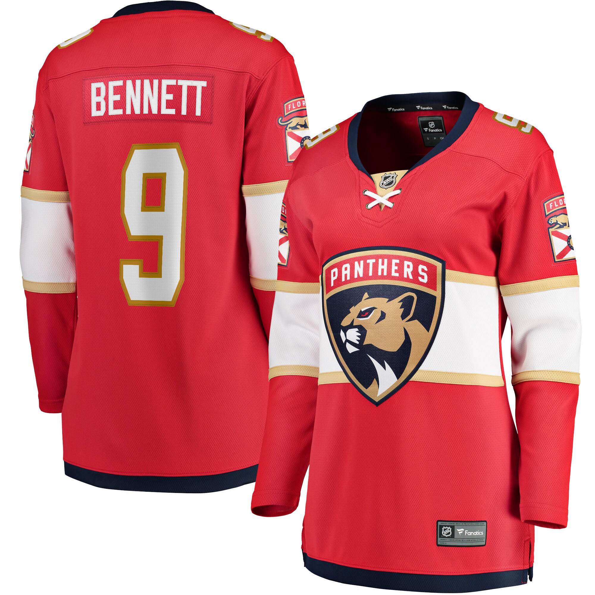Florida Panthers Sam Bennett Red Home Breakaway NHL Jersey Women's