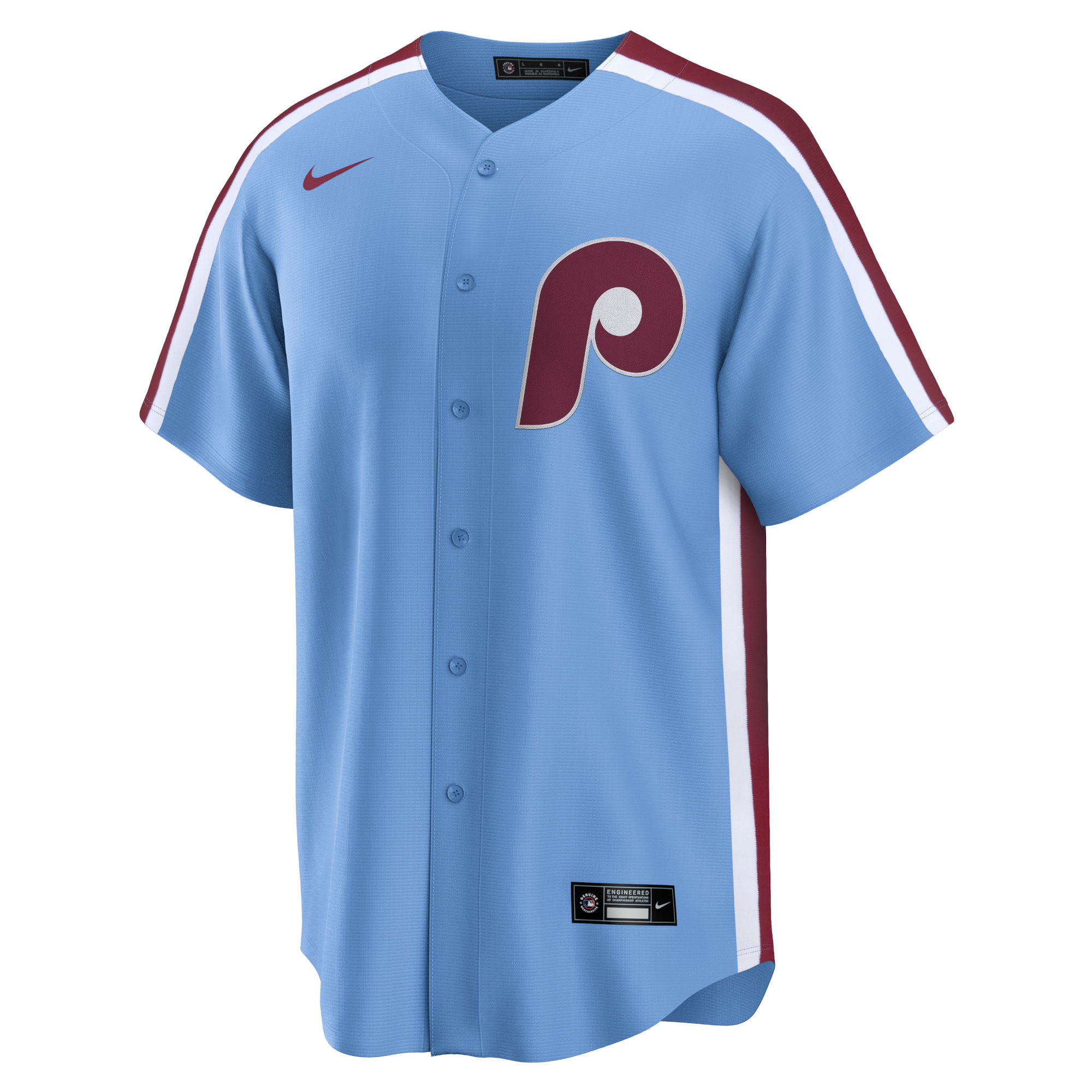 Philadelphia Phillies Light Blue Alternate Team MLB Jersey Men's