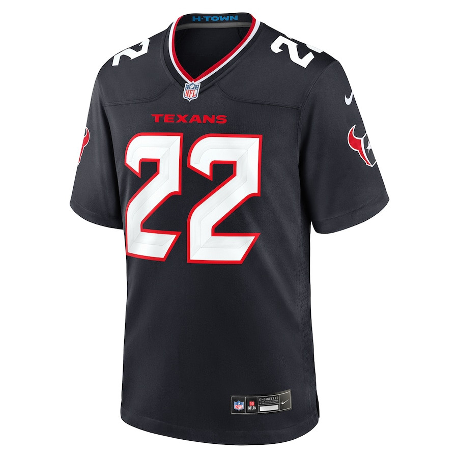 Josh Thompson 22 Houston Texans Team Game Navy NFL Jersey Men's