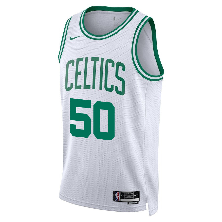 Svi Mykhailiuk 50 Boston Celtics 2024 FINALS PATCH Swingman Association Editio White NBA Jersey Men's