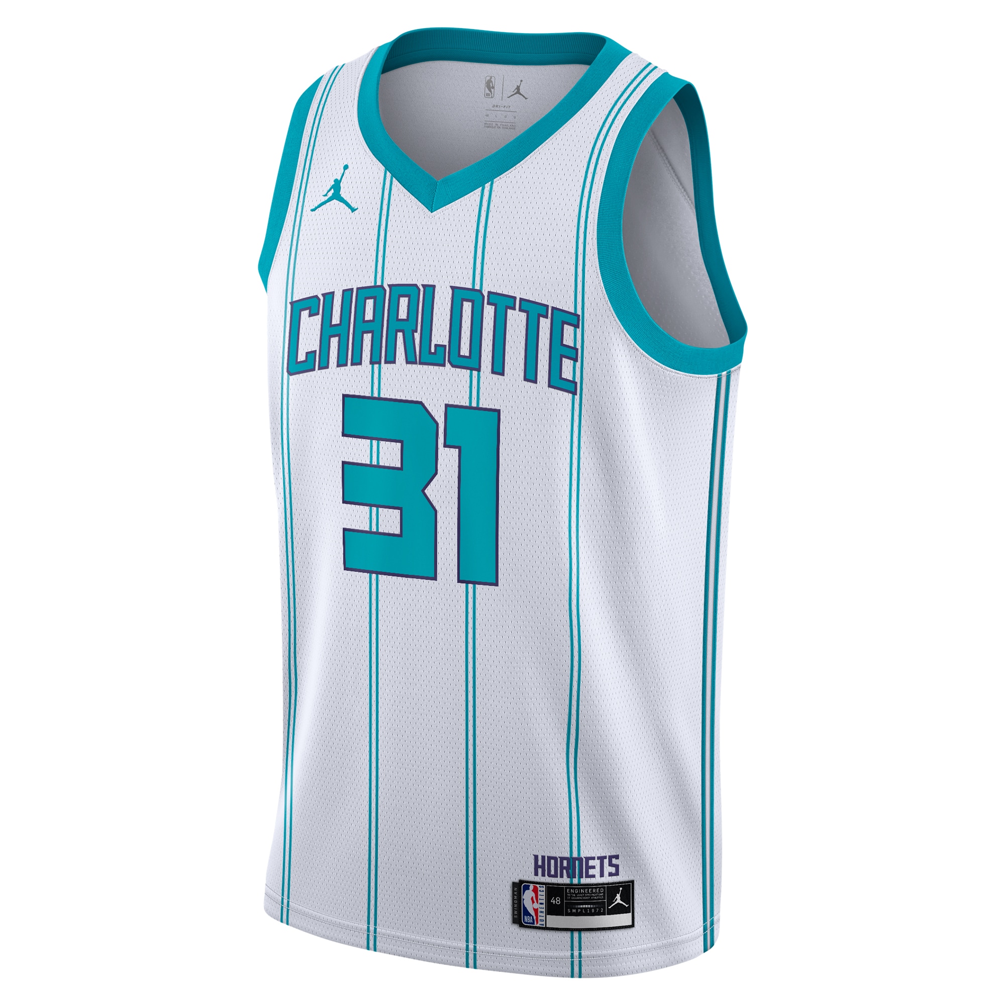 Charlotte Hornets Jordan Brand Association Edition Swingman White Tidjan NBA Jersey Youth