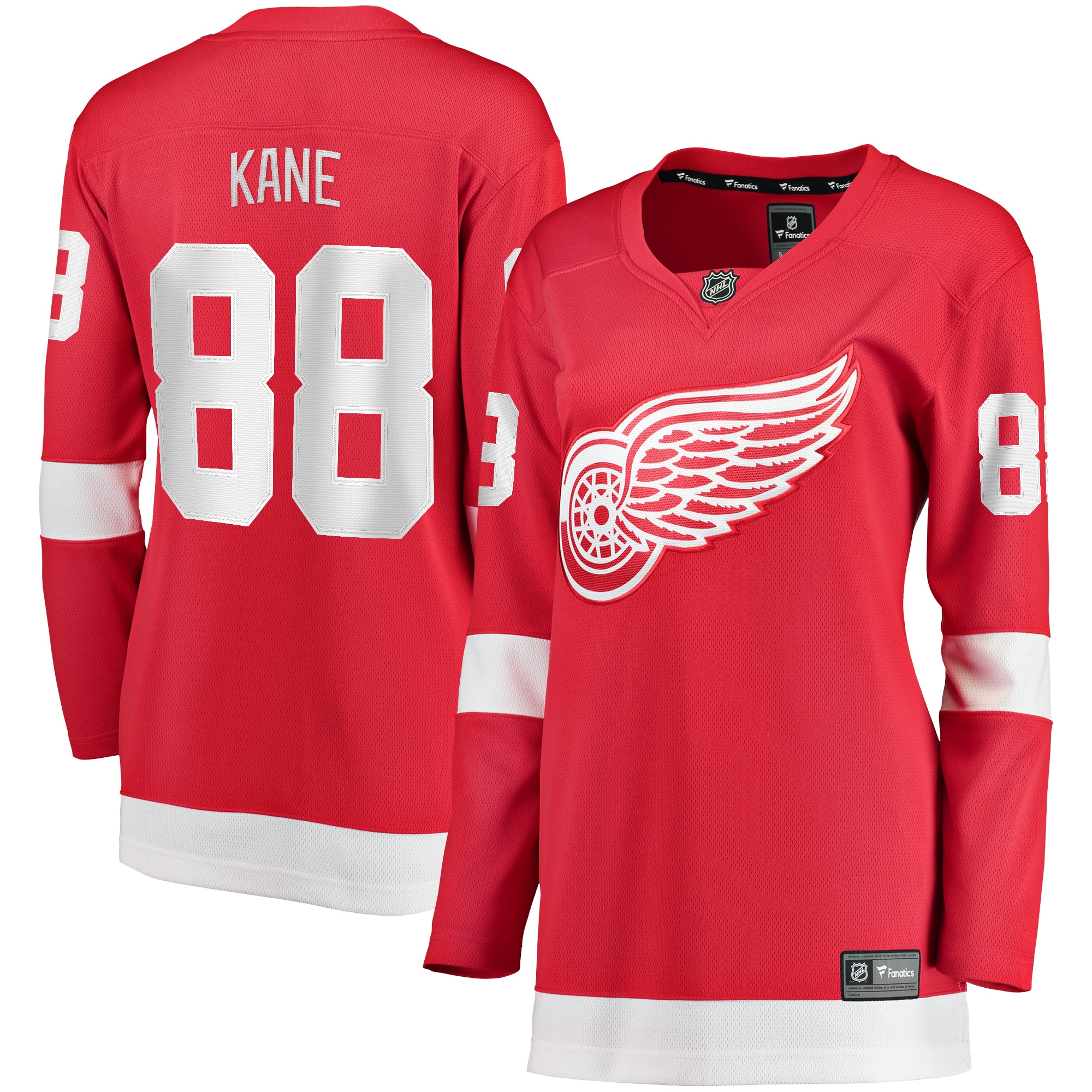 Detroit Red Wings Patrick Kane Red Home Breakaway Player NHL Jersey Women's