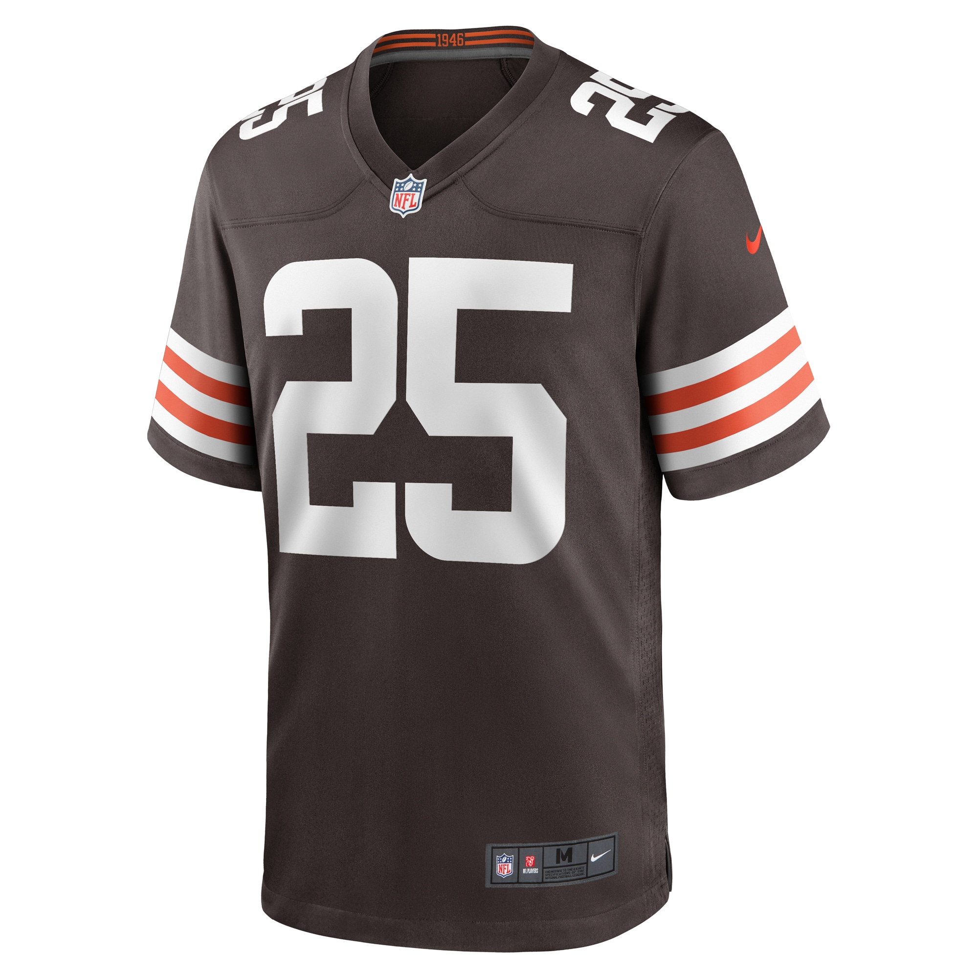 Cleveland Browns Kahlef Hailassie Brown Team Game NFL Jersey Men's
