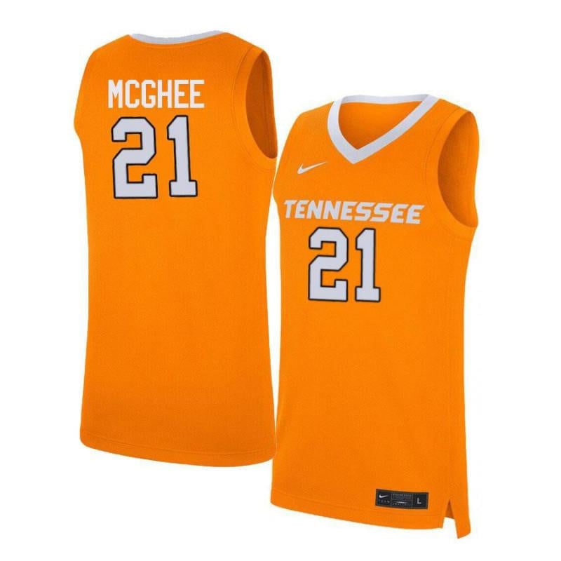21 Jabari McGhee Orange Elite Tennessee Volunteers NCAA Jersey Men's