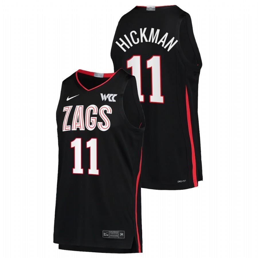 Gonzaga Bulldogs Nolan Hickman 11 2022 Black College Limited NCAA Jersey Men's