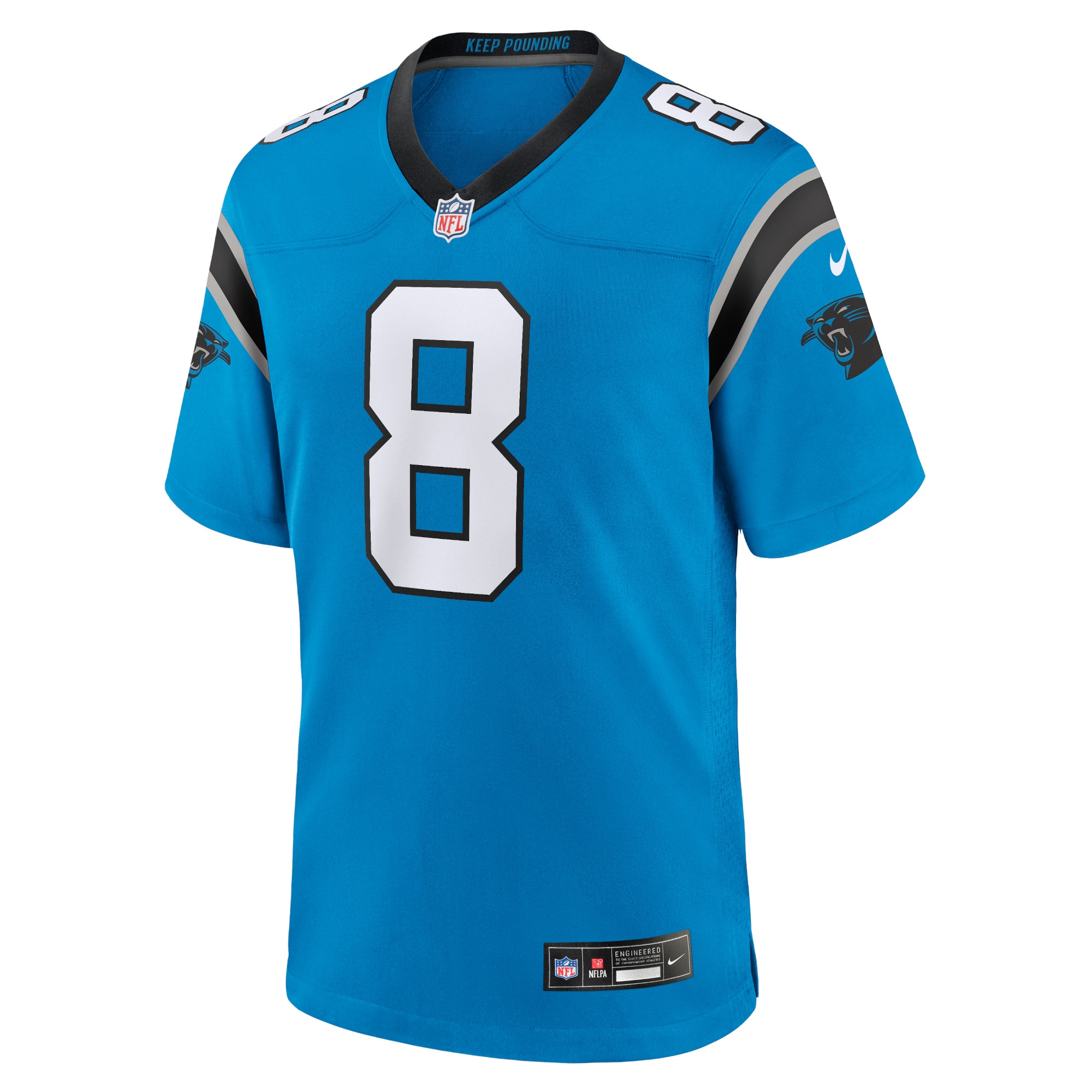 Carolina Panthers Jaycee Horn Blue Alternate Game NFL Jersey Men's