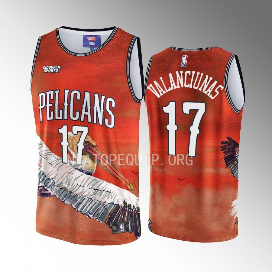 Jonas Valanciunas 17 New Orleans Pelicans KidSuper Studio Unisex Hometown NBA Jersey Unisex