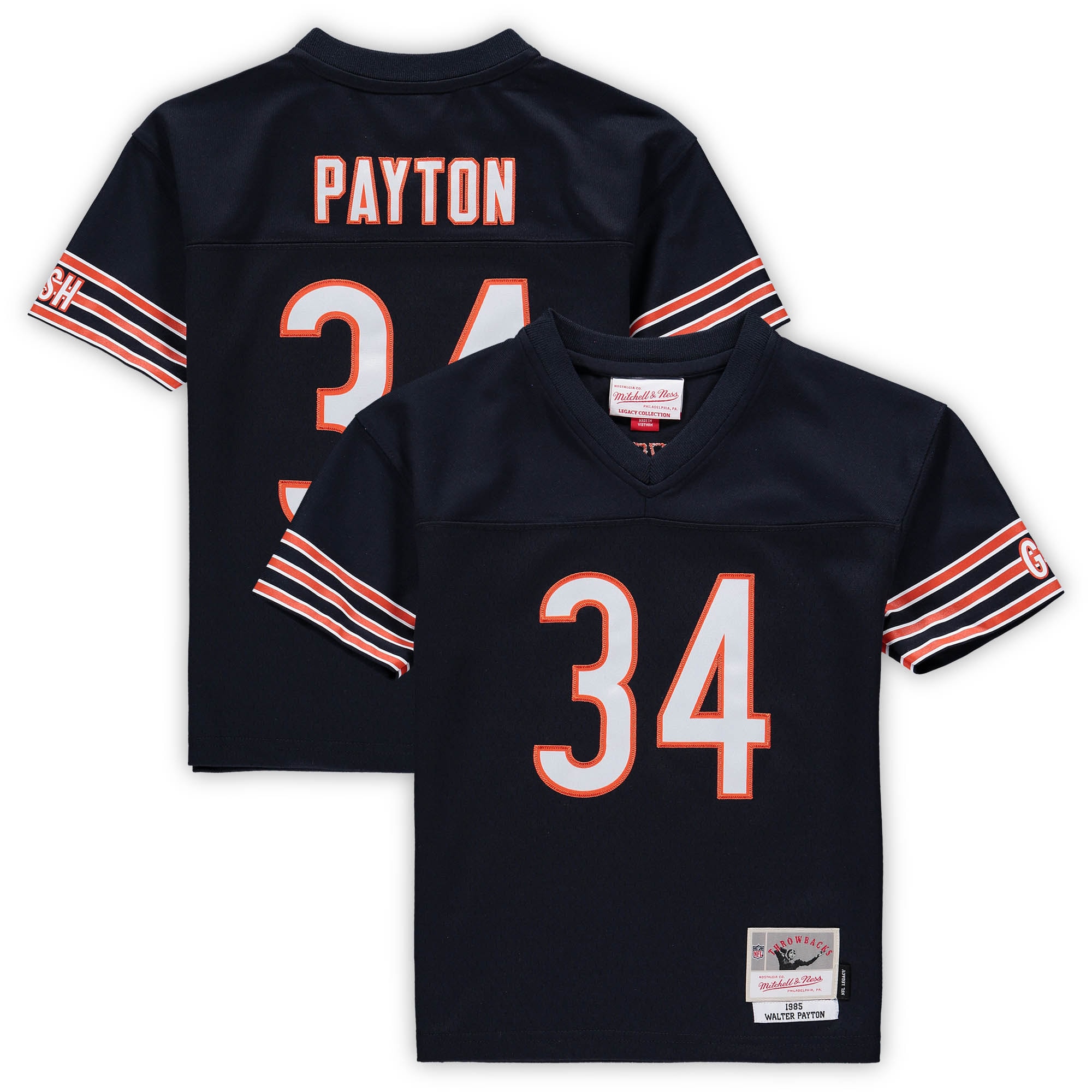 Preschool Chicago Bears Walter Payton Mitchell Ness Navy Retired Legacy NFL Jersey Men's
