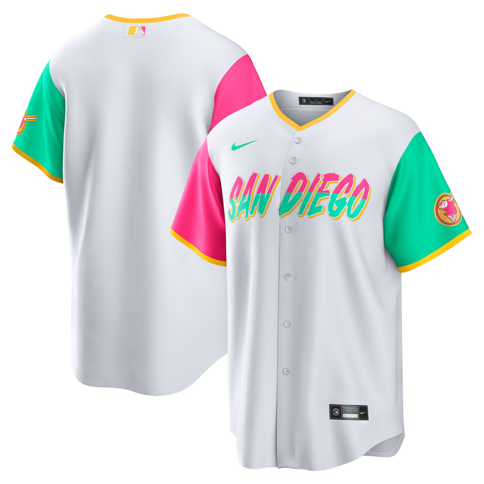 San Diego Padres White City Connect Team MLB Jersey Men's