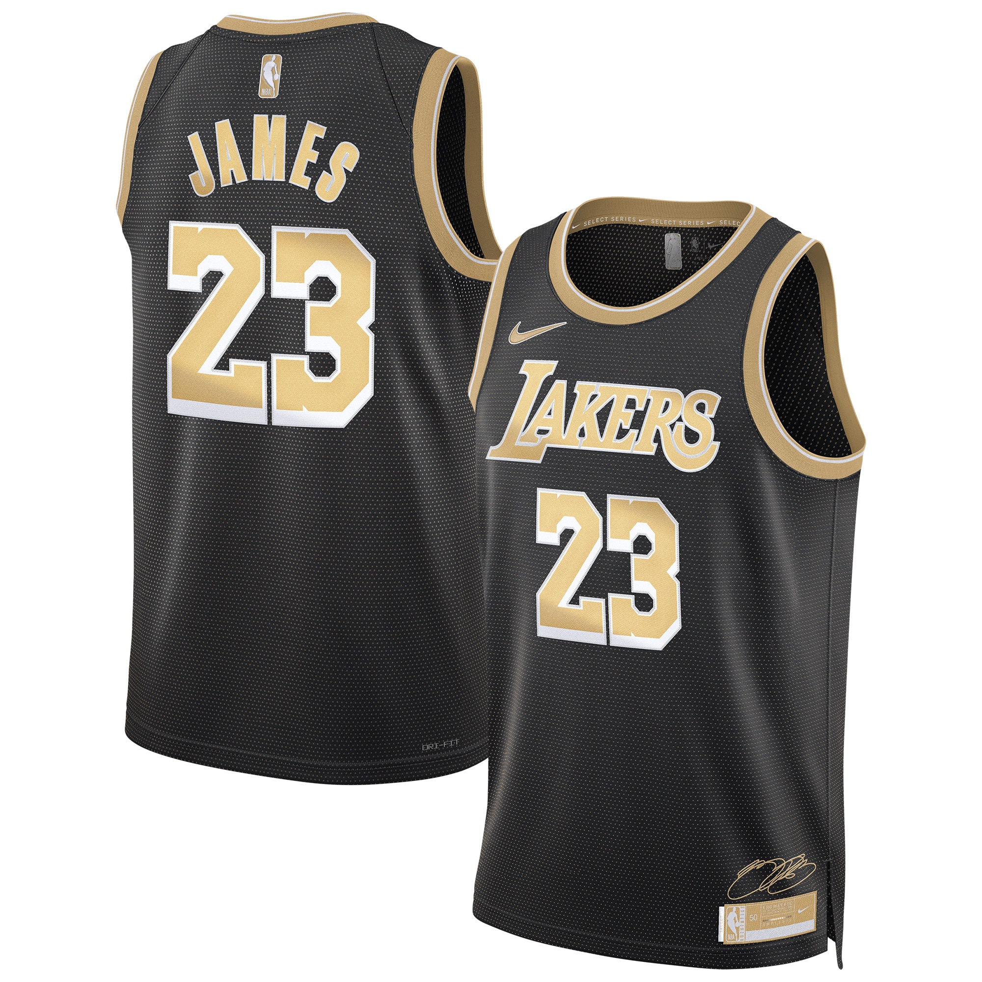 Los Angeles Lakers Select Series Swingman Lebron James NBA Jersey Men's