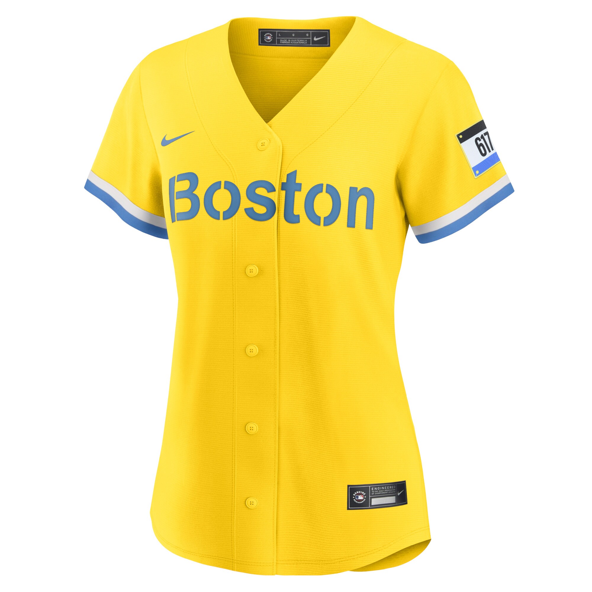 Boston Red Sox Rafael Devers Gold City Connect Player MLB Jersey Women's