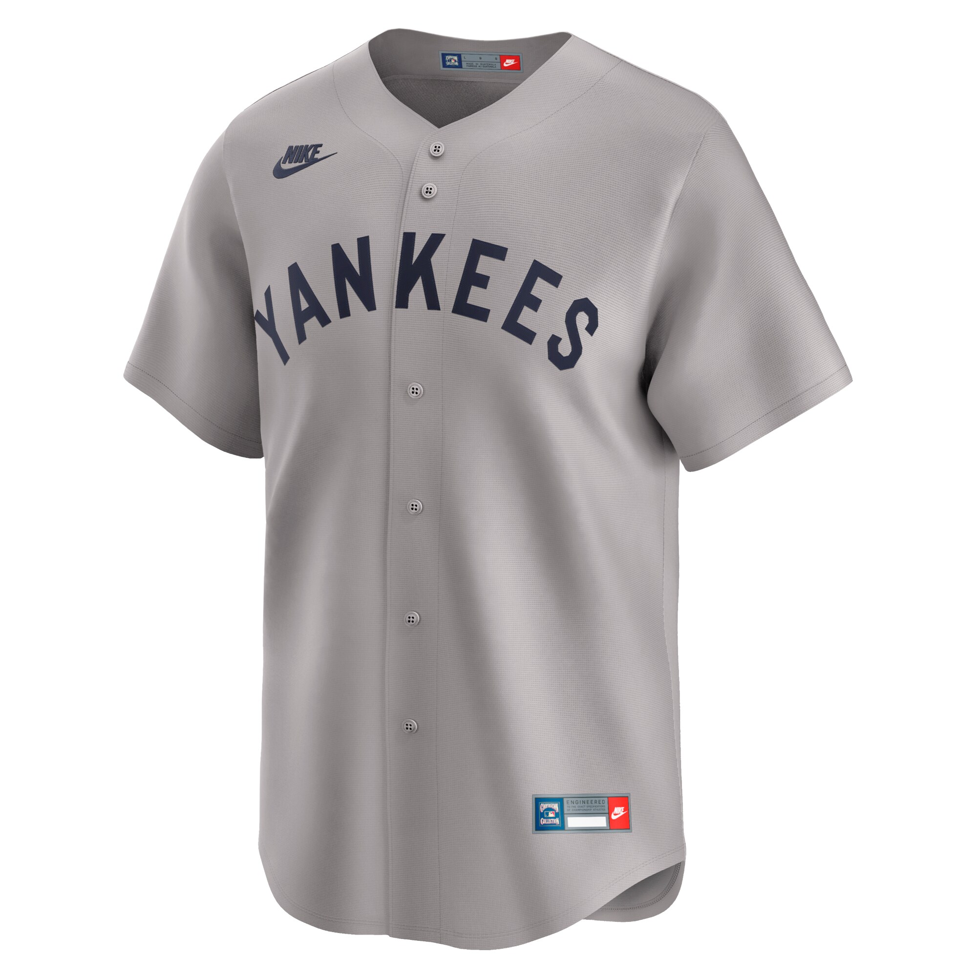 New York Yankees Mickey Mantle Gray Throwback Cooperstown Collection Limited MLB Jersey Men's