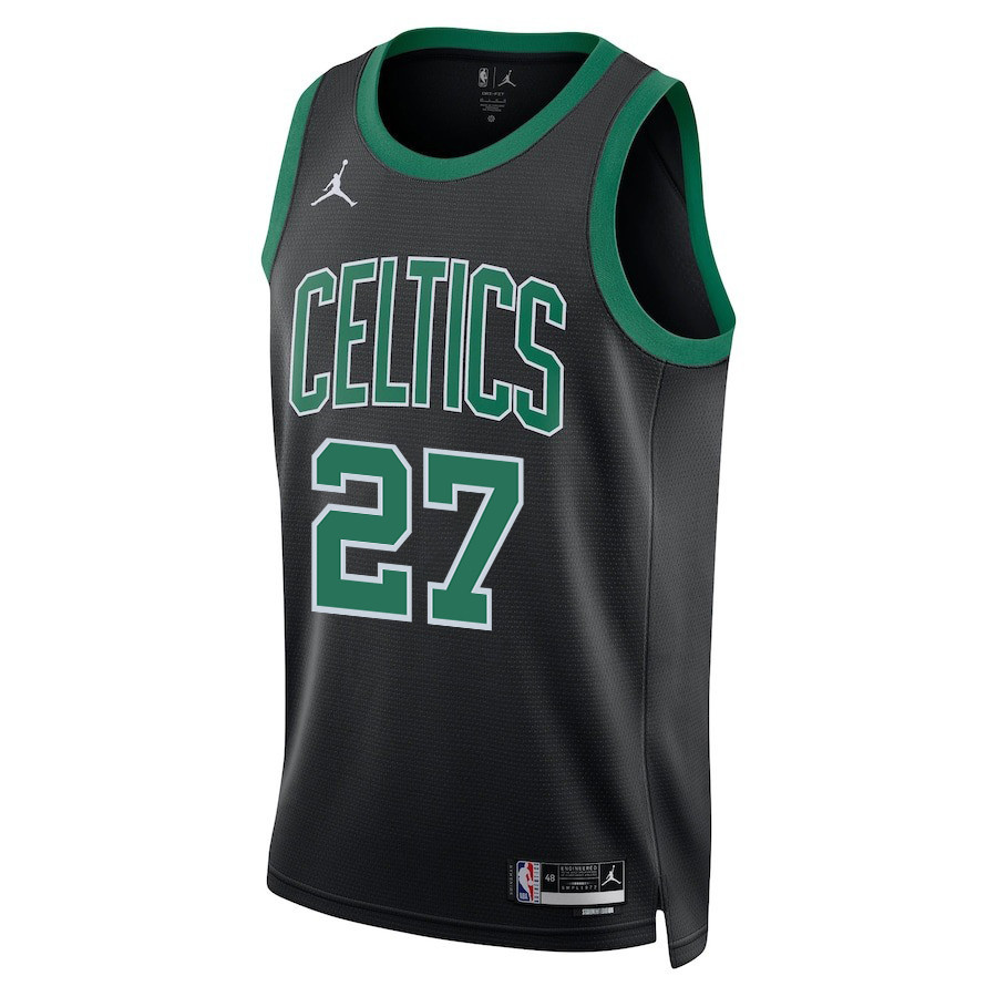 Jordan Walsh 27 Boston Celtics 2024 FINALS CHAMPIONS Swingman Statement Edition Black NBA Jersey Men's