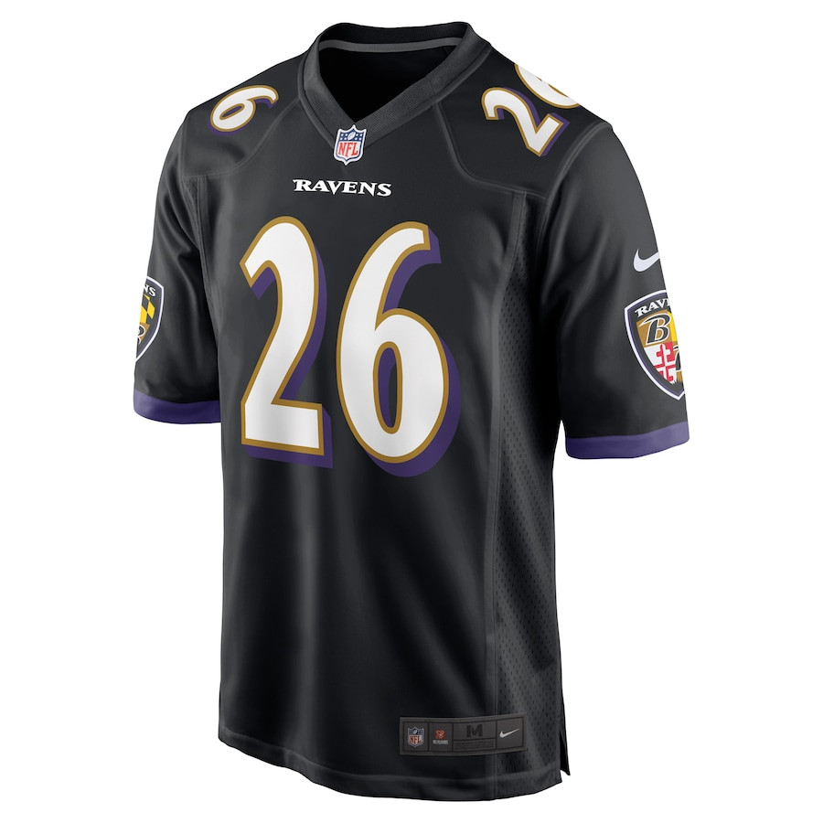 Rod Woodson 26 Baltimore Ravens Retired Black NFL Jersey Men's