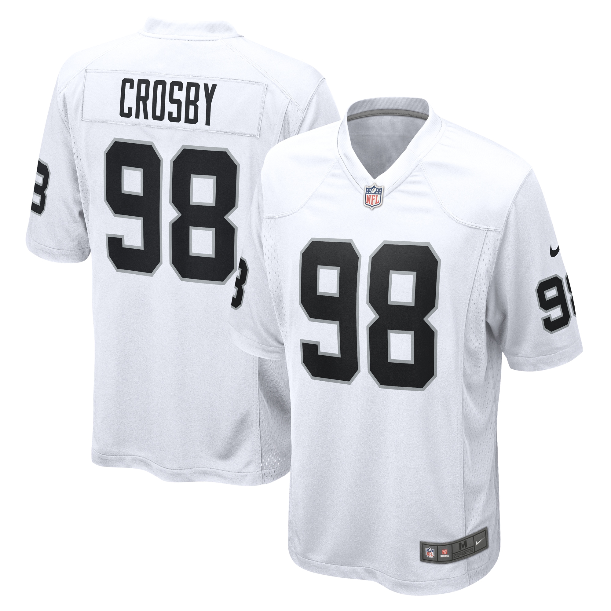 Las Vegas Raiders Maxx Crosby White Game NFL Jersey Men's